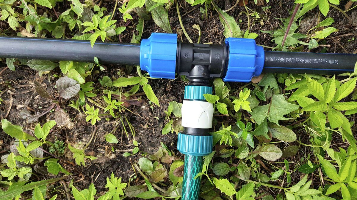 Водопровод из пнд трубы