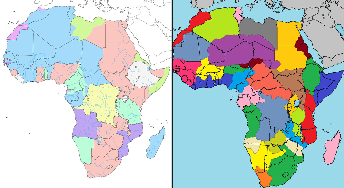 Колониальная Африка в середине XX века и возможные культурные границы континента