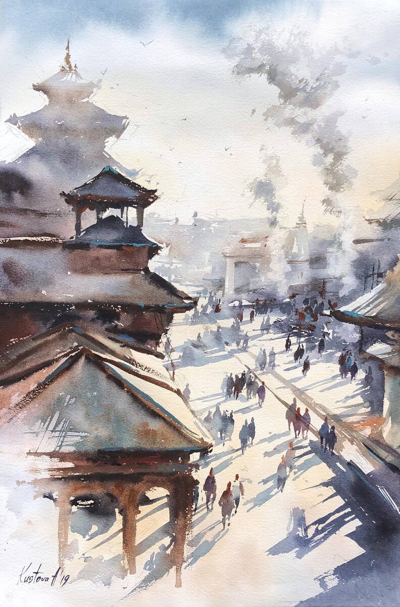 Анастасия Кустова, акварель. Листайте галерею >>>
