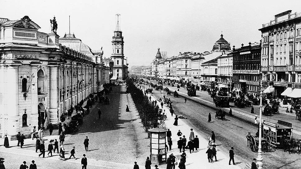    1863 год. В Санкт-Петербурге открылось движение конок по Невскому проспекту Фотоархив журнала «Огонек»