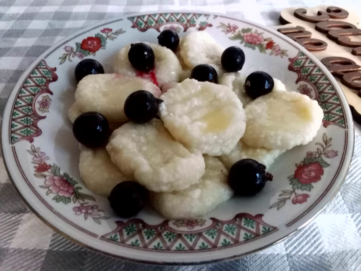 Ленивые вареники с творогом. Фото от автора