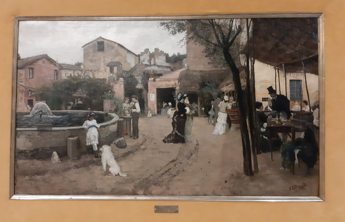 СВЕДОМСКИЙ А.А. (1848-1911)1878"В ТАВЕРНЕ РИМА"