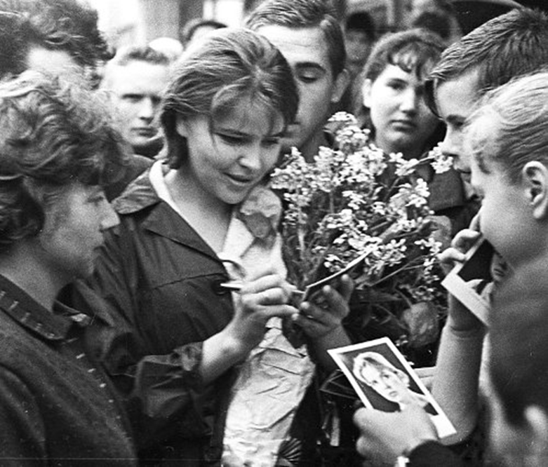 Тамара Сёмина на Всесоюзном кинофестивале в Киеве. Сентябрь, 1966 года