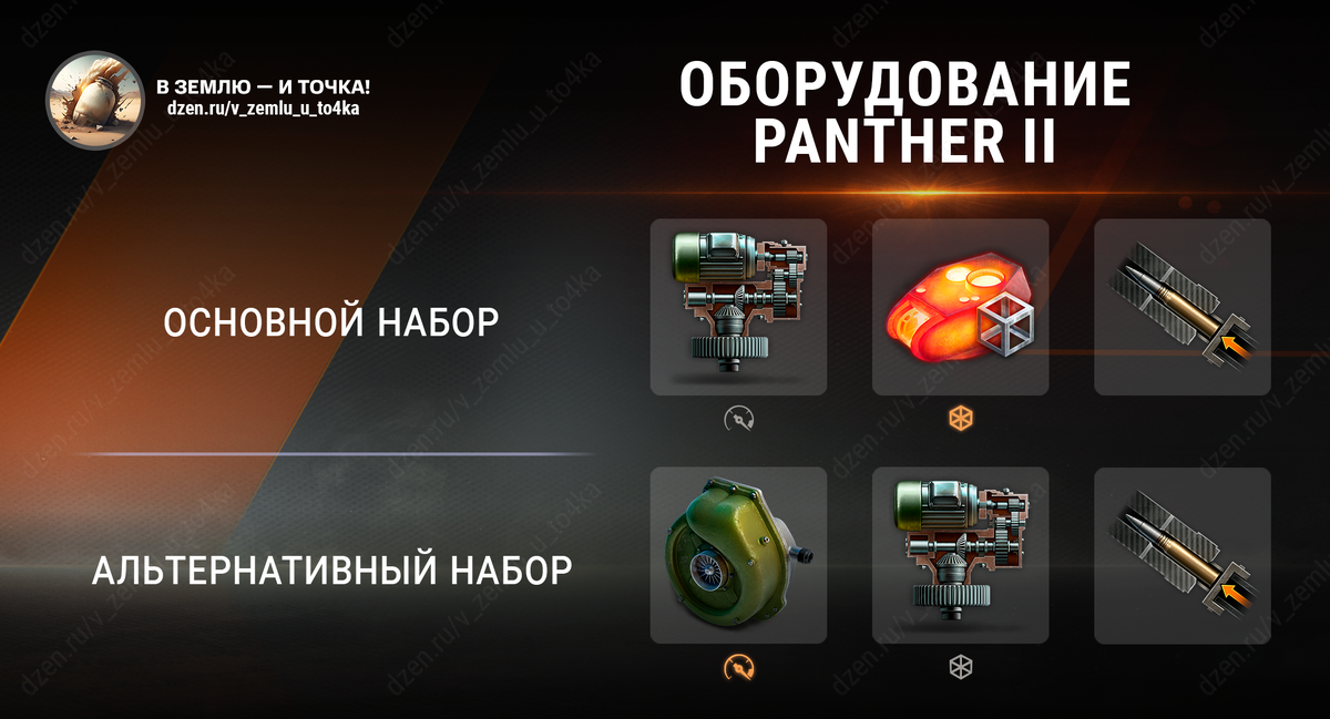 Оборудование для Panther II (World of Tanks / Мир танков)