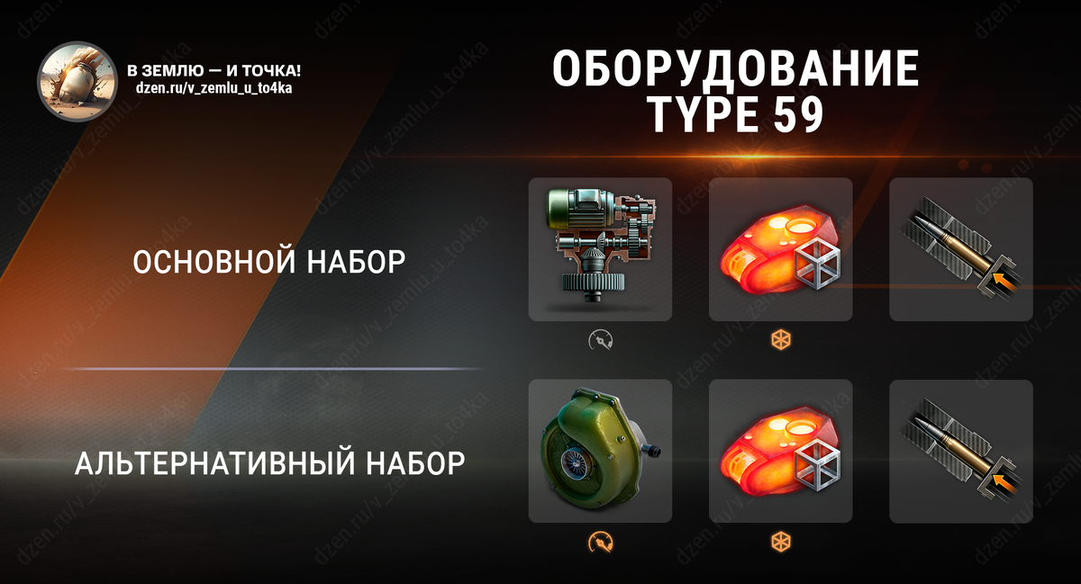 Оборудование для Type 59 (World of Tanks / Мир танков)