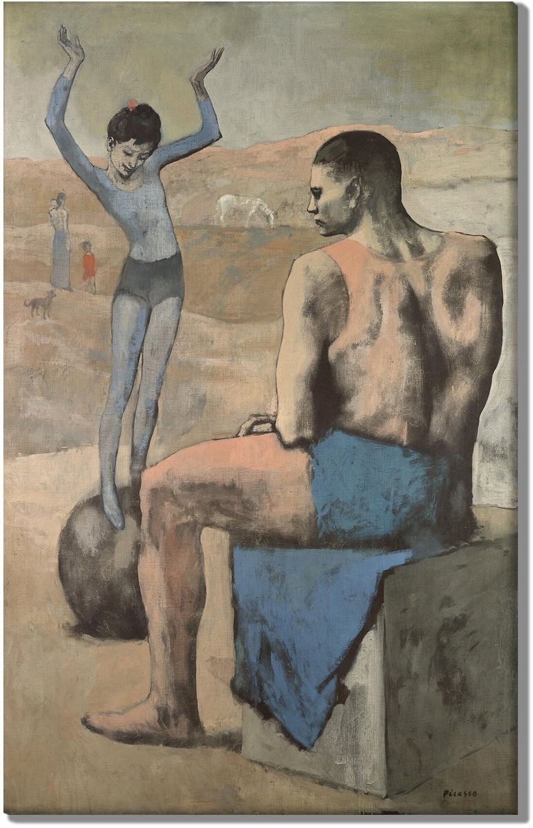 Девочка на шаре представляет племя гимнастов. Источник изображения: Пабло Пикассо: https://avatars.mds.yandex.net/get-mpic/1860966/img_id8464740330221775926.jpeg/orig