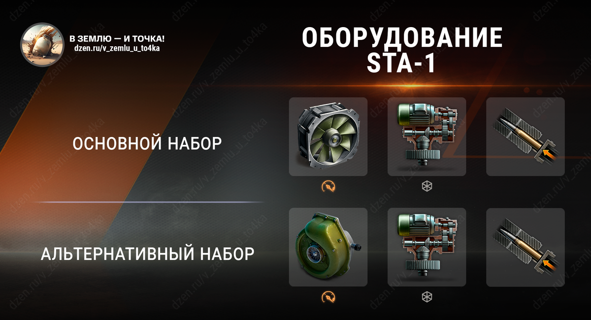 Оборудование для STA-1 (World of Tanks / Мир танков)