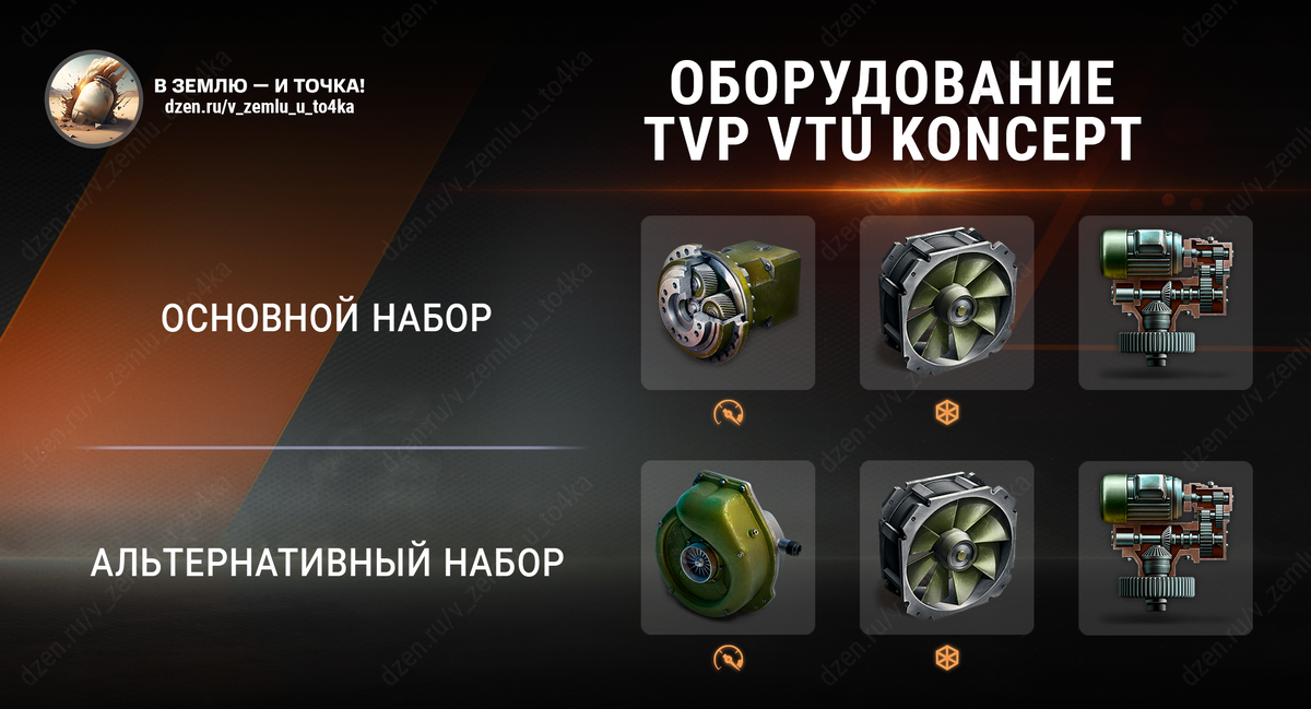 Оборудование для TVP VTU Koncept (World of Tanks)