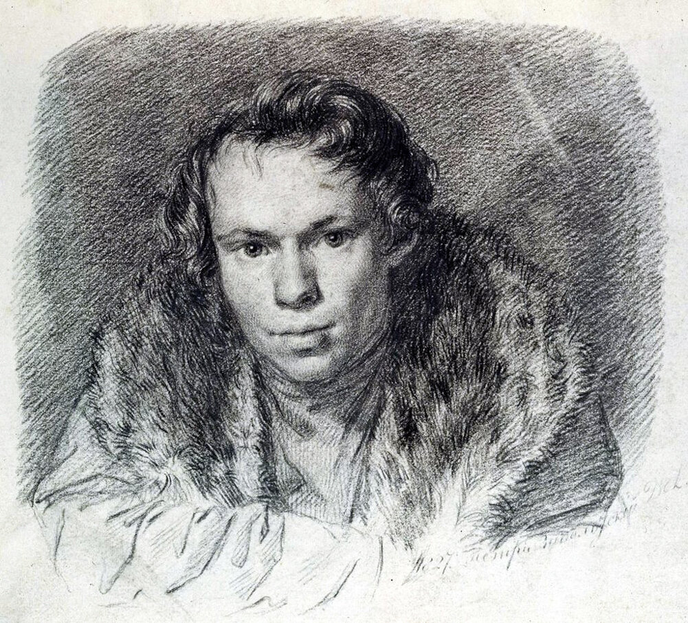 Художник Пётр Ефимович Заболотский "Автопортрет", 1827