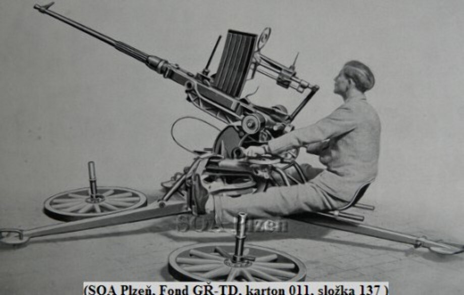 Пушка "VKPL vz. 36" в боевом положении.