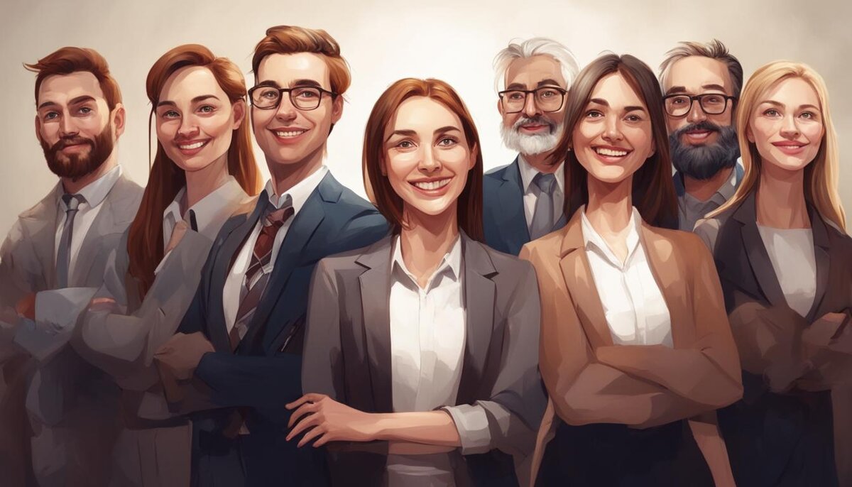 Так выглядит по мнению Kandinsky сервисная команда. Все улыбаются)