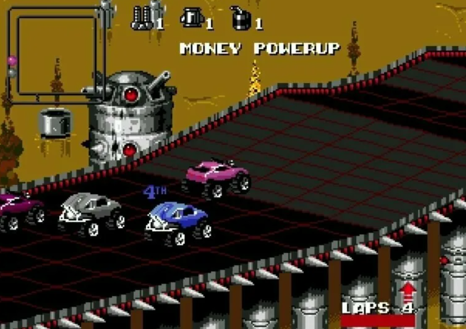 Игра рокенрол рейсинг. Игра на Sega Rock n Roll Racing. Rock n Roll Racing 2 Sega. Игра Rock n' Roll Racing 16 бит. Rockin Roll Racing Sega машины.