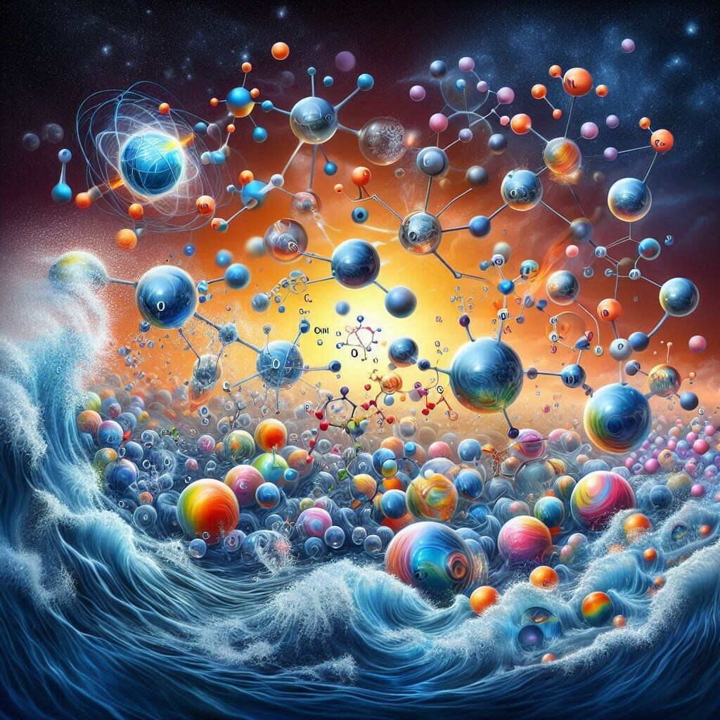 Рисунок на тему диссоциации в стиле "Космос Арт"