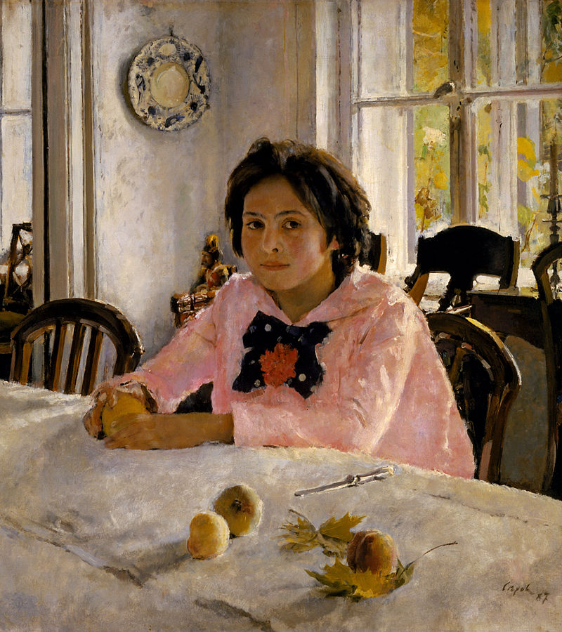 В.А. Серов. Девочка с персиками. 1887 г. Холст, масло. 91 × 85 см. Государственная Третьяковская галерея, Москва