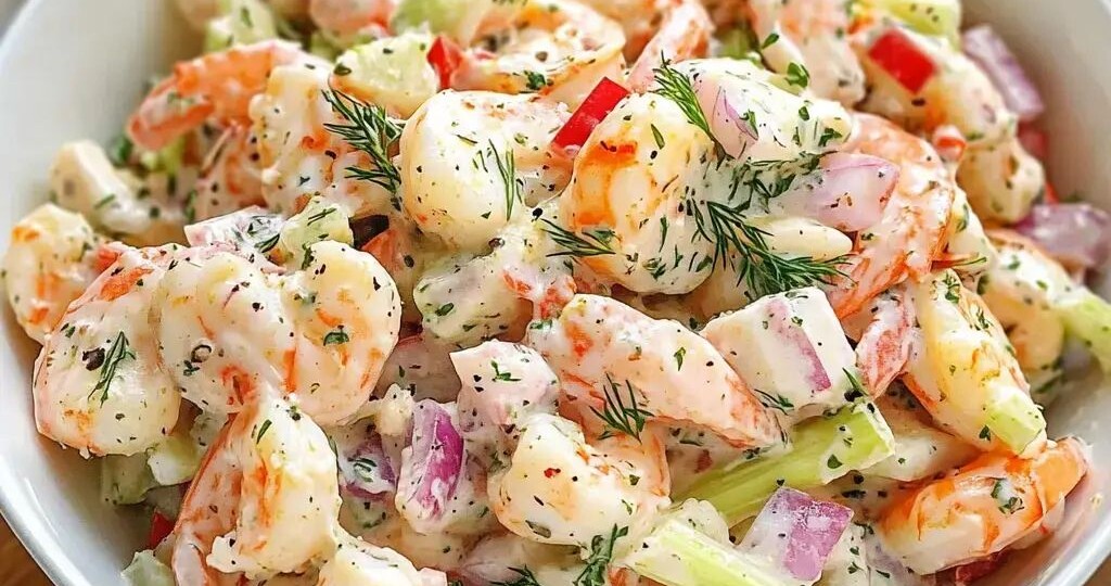 Салат с крабовыми палочками и креветками, который теперь подаю на все праздники. Гости в восторге (рецепт)