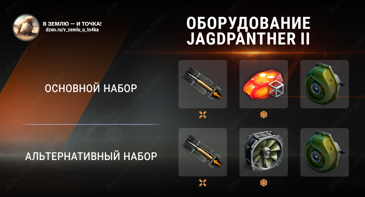 Оборудование для Jagdpanther II (World of Tanks / Мир танков)