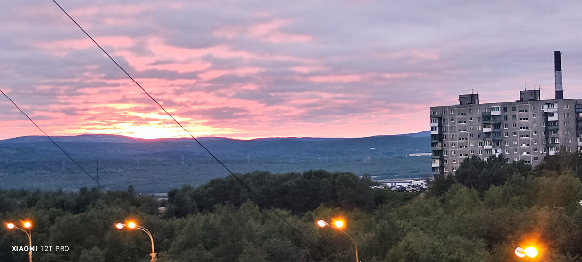 закат в городе (фото автора)