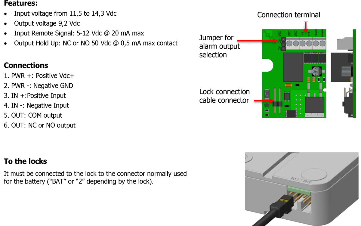 Базовый контроллер для подключения к сейфовому замку