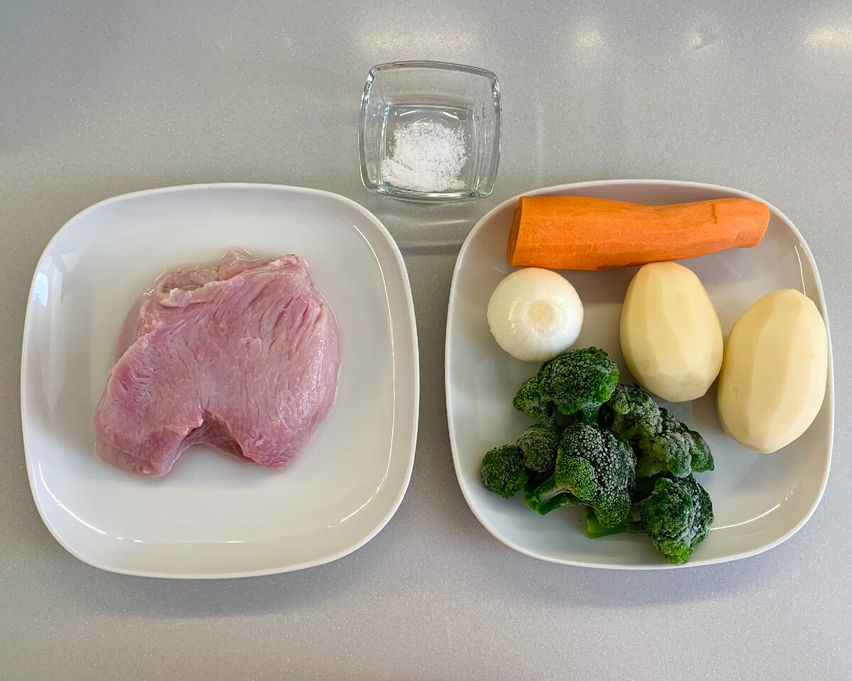 Подготовим все ингредиенты для супа