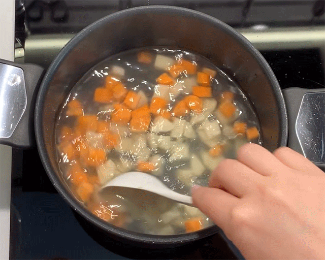 Варим овощи практически до готовности