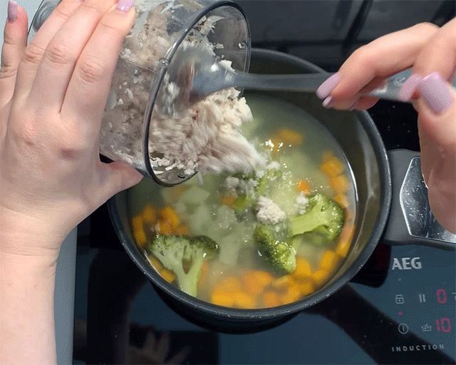 Суп из индейки с клецками