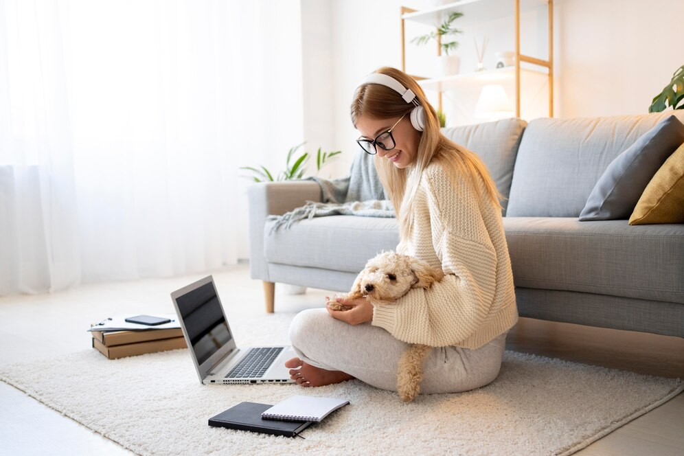 Изображение от <a href="https://ru.freepik.com/free-photo/full-shot-woman-working-with-dog_16604191.htm">Freepik</a>