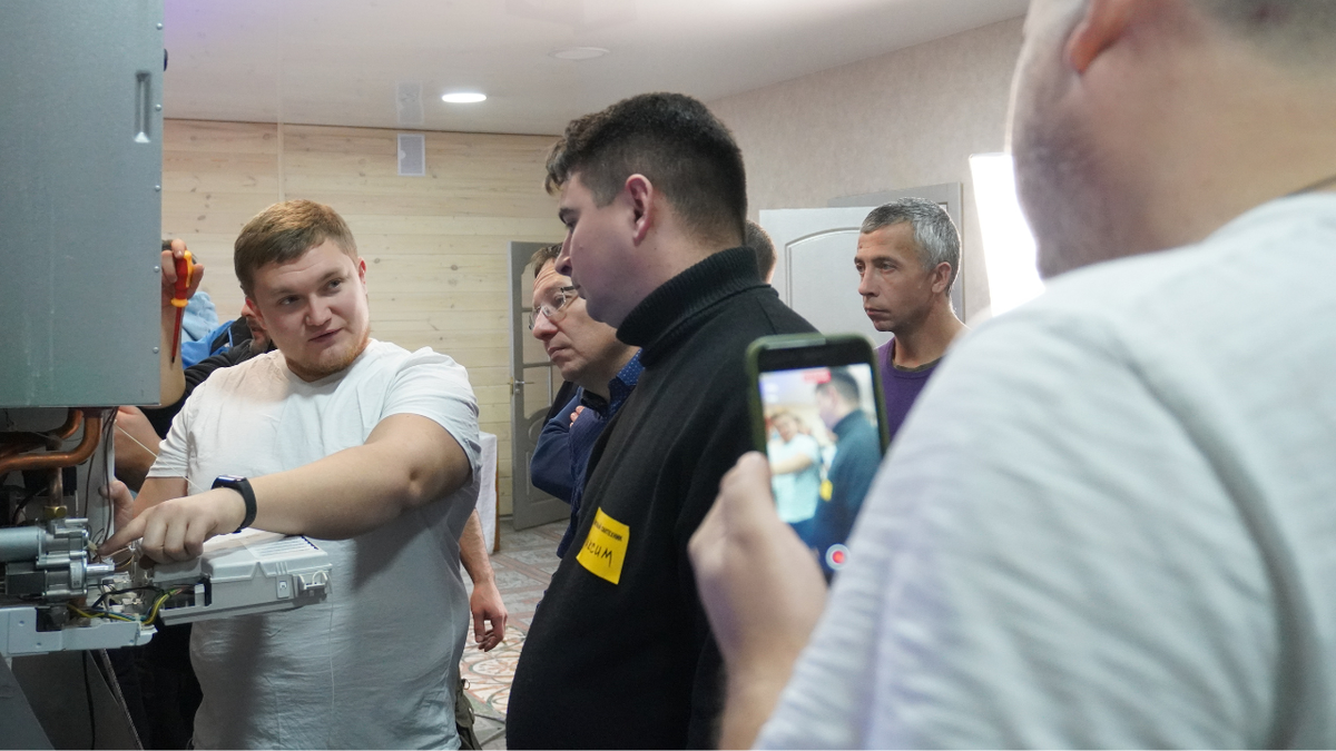 Фото с практики 15-16 ноября 2023 года....Обучение ремонт котлов....