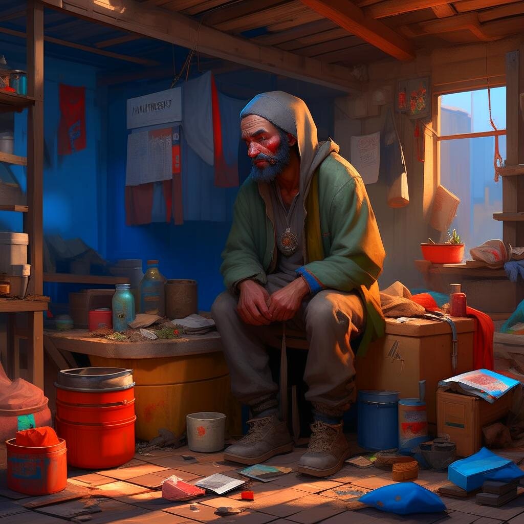 Так выглядит нищета по версии Kandinsky 2.2