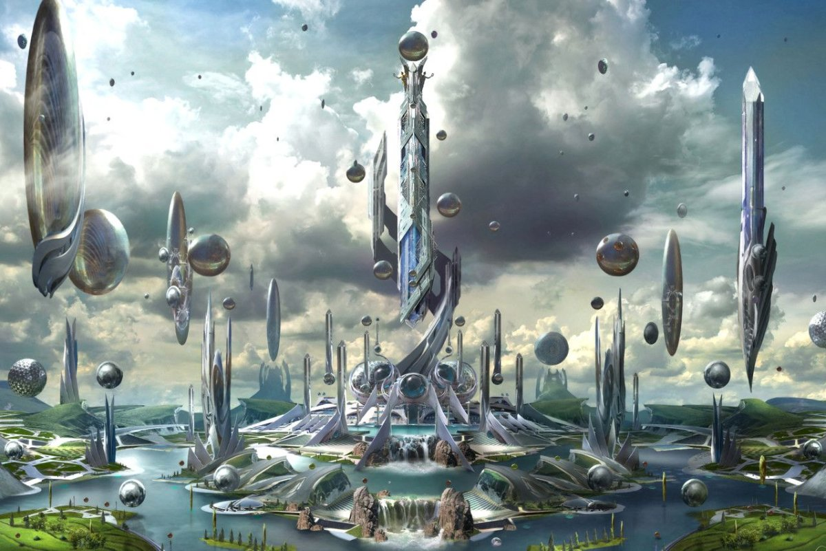 Новые современные цивилизации. Инопланетный город. Фантастические пейзажи. Инопланетные пейзажи. Фантастический город.