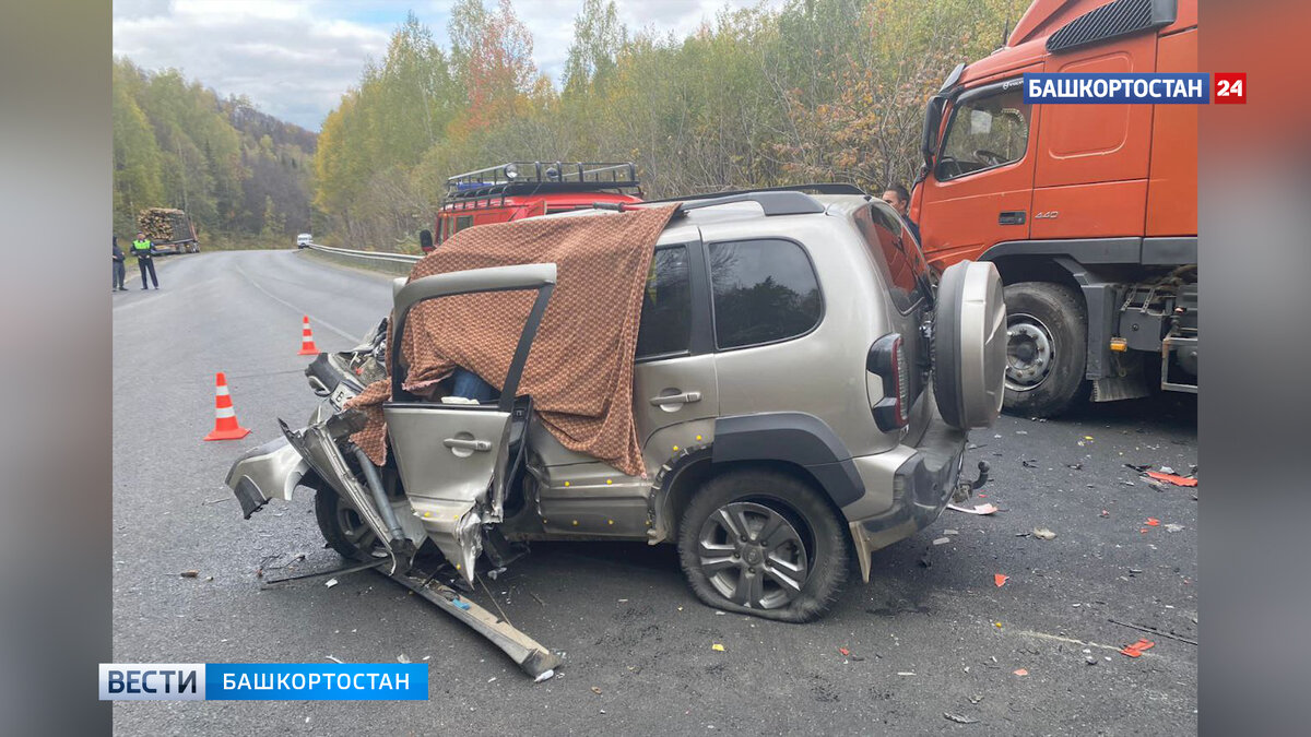    Водитель Chevrolet Niva скончался после столкновения с лесовозом в Башкирии