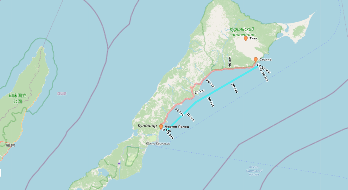 Маршрутное такси вдоль побережья Тихого океана.