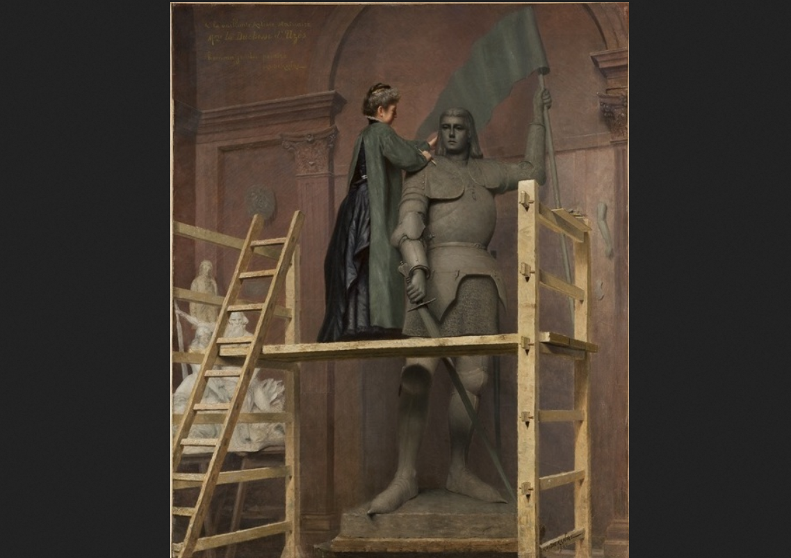 Адольф Деманш. "Герцогиня Анна д’Юзес работает над скульптурой Жанны д’Арк"