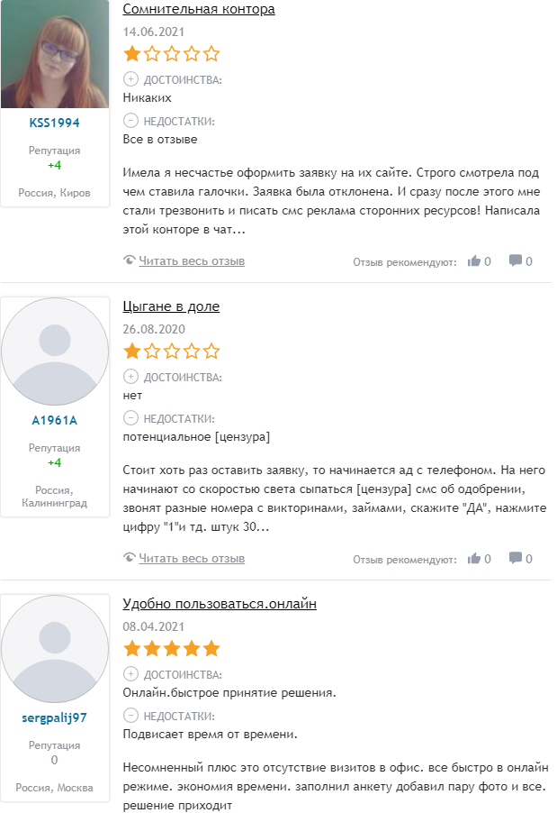 Отзывы