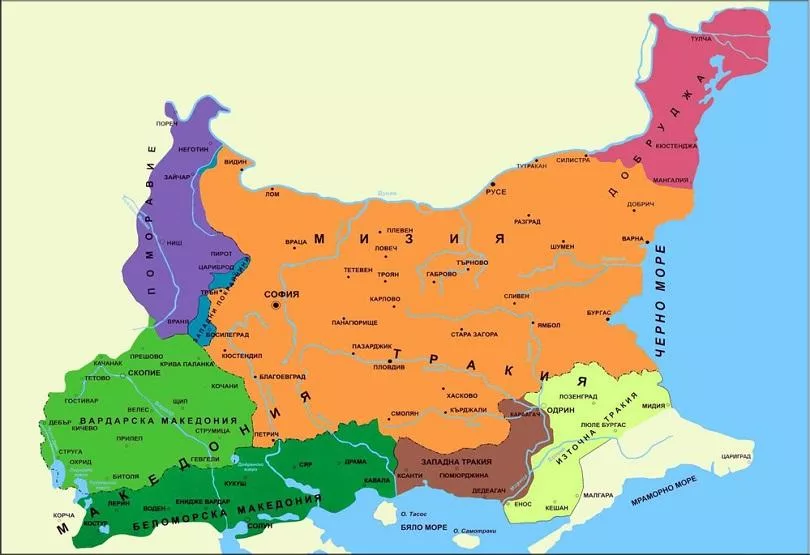 Мизия, Тракия и Македония