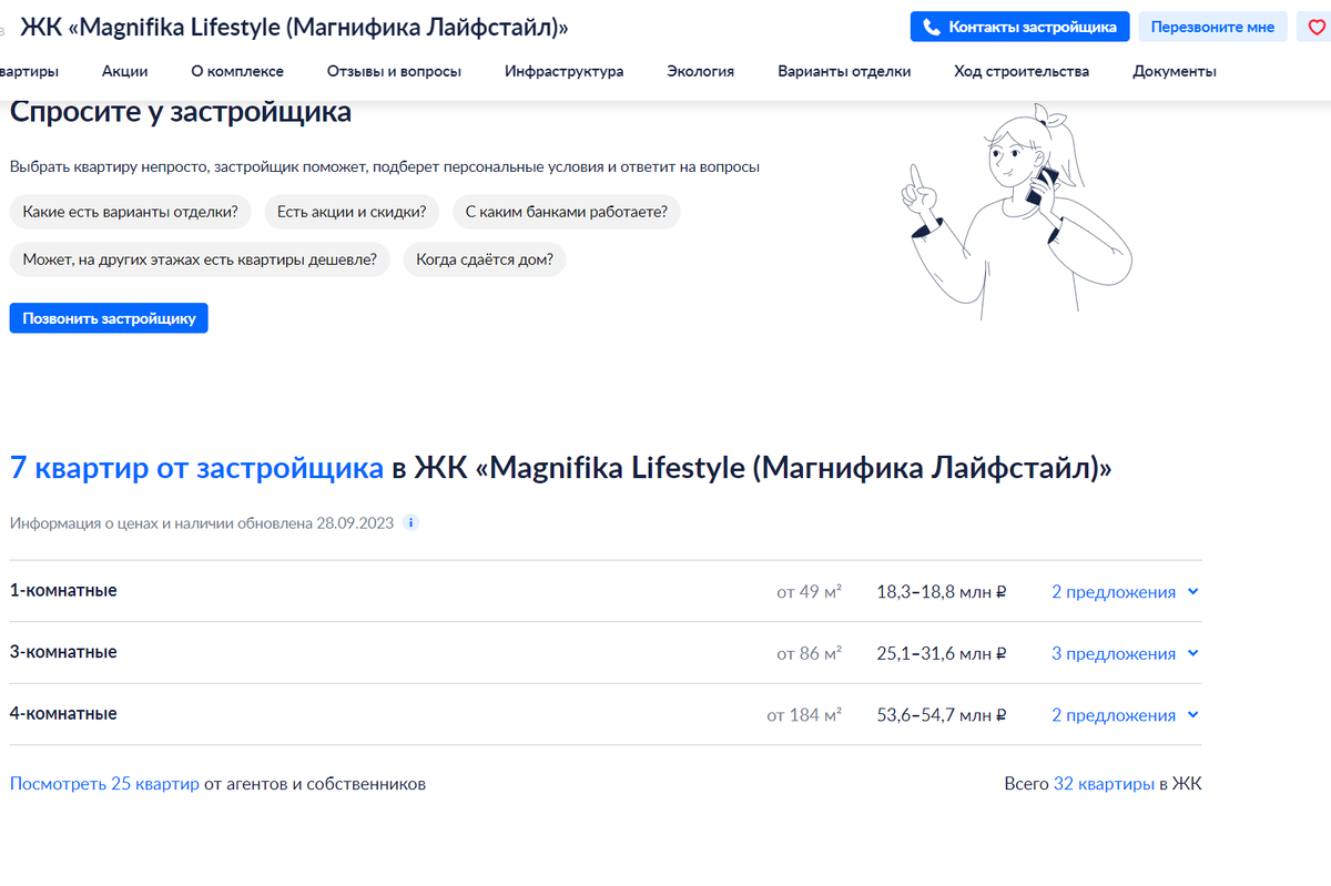 Теперь от застройщика дешевле 18 млн нет. От собственников однушки от 15 млн