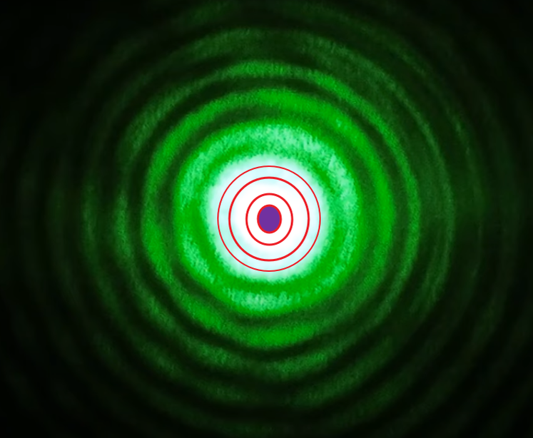 в учебнике 10 класс (Перышкин) - Ньютон через призму получил вытянутые круги (получается что эллипсы)