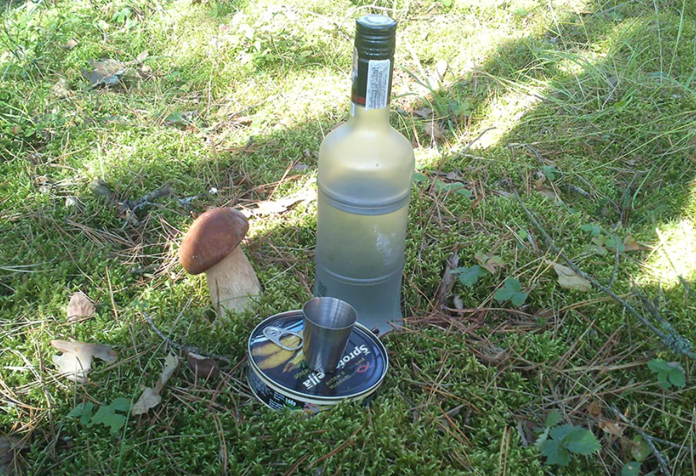 Водка в лесу враг