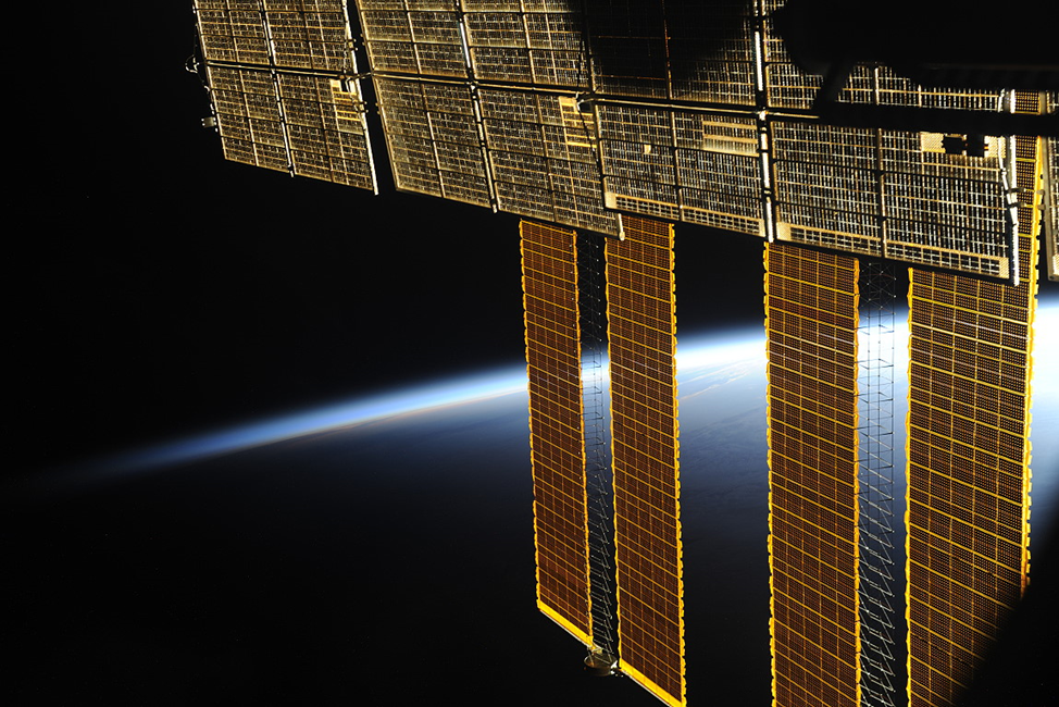 Солнечные батареи – основной источник питания на МКС. Фото: spacefacts.de