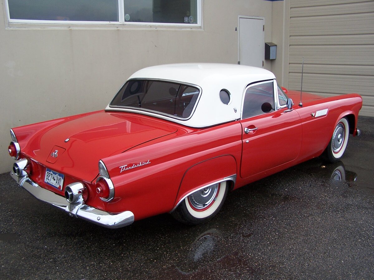 Ford Thunderbird 1955 Yellow Limited