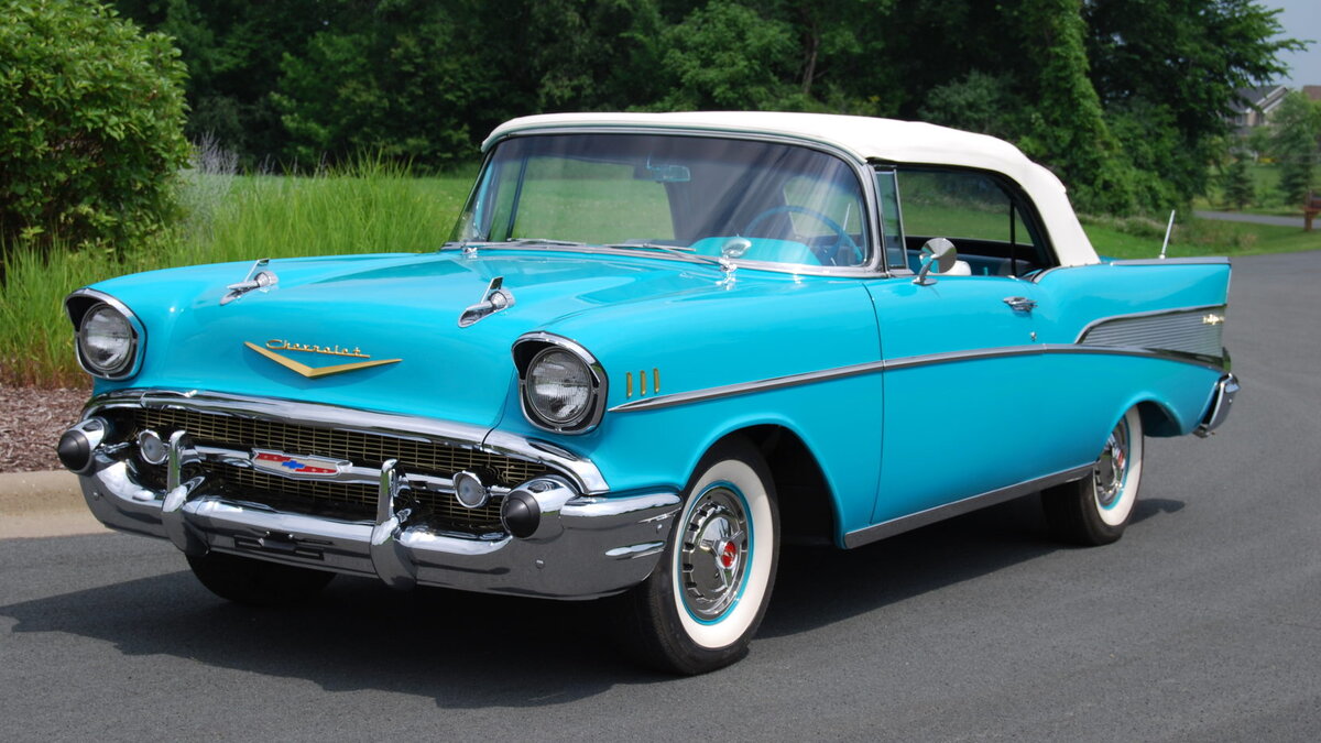 Chevrolet Bel Air 1957 бирюзовый
