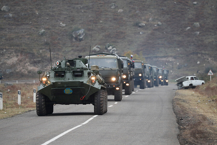 Россия вводит свои миротворческие силы в Нагорный Карабах (фото из открытых источников сети Интернета)
