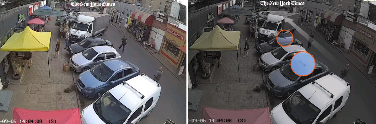 в городе, подконтрольном киевскому режиму, 