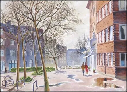 Картинка из источника в свободном доступе. Городской двор.