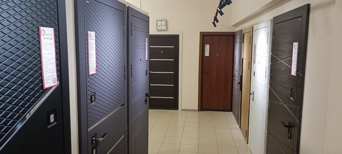 Входные двери в магазине в Архангельске