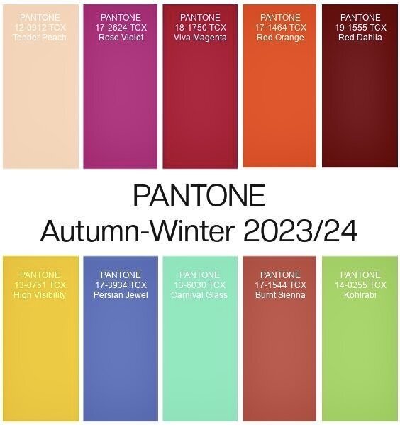 Pantone Autumn-Winter 2023/24