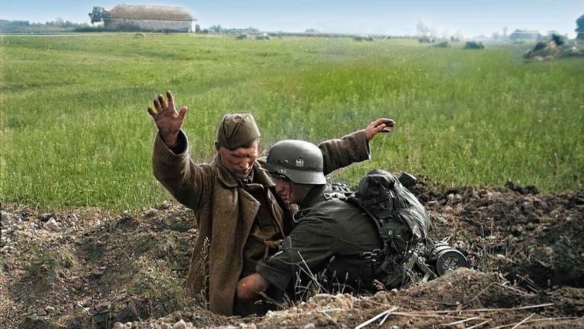 Пленение. Киевский котёл сентября 1941 года (фото из открытых источников)... 