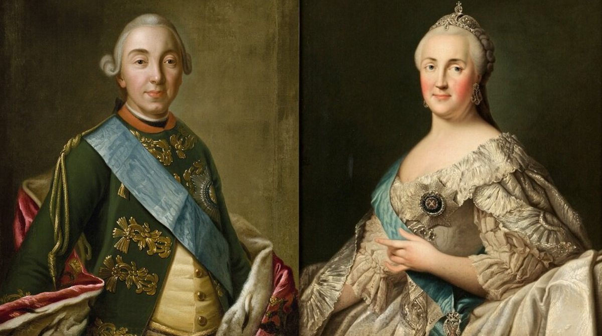 В 17-летнем возрасте Елизавета Петровна женила Петра Фёдоровича на немецкой принцессе Софии Фредерике Августе. Сегодня всему миру она известна как Екатерина II. Свадьба была отмечена с небывалым размахом. В подарок от императрицы молодая чета получила имения и дворцы графа Александра Меньшикова.