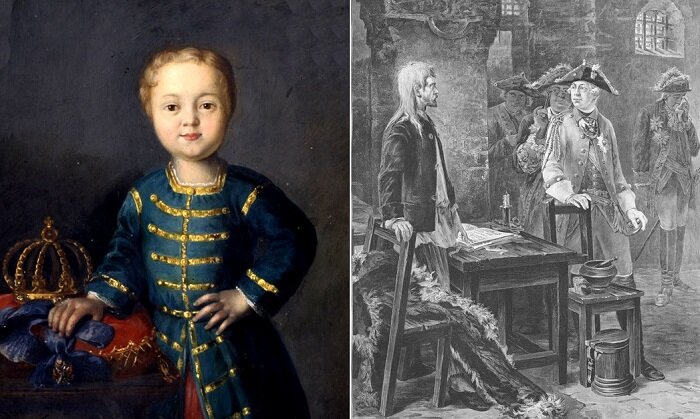 Иван VI (Иоанн Антонович) (1740 - 1764) - император всероссийский из Брауншвейгской ветви династии Романовых. Формально царствовал первый год своей жизни с октября 1740 по ноябрь 1741 года при регентстве сначала Бирона, а затем собственной матери Анны Леопольдовны. 