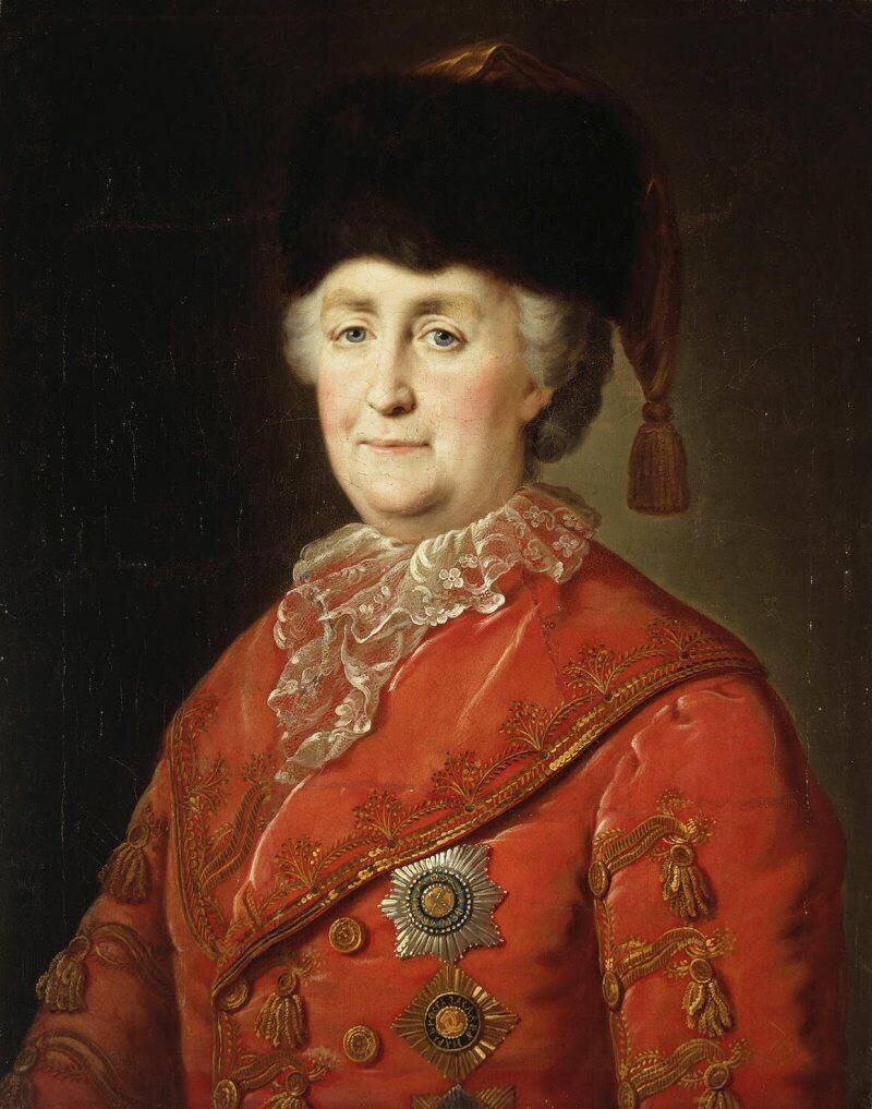 М. Шибанов Портрет Екатерины II в дорожном костюме. 1787 г.