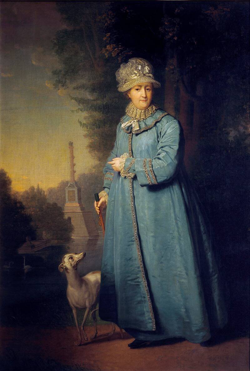 Боровиковский Владимир - Екатерина II на прогулке в Царскосельском парке